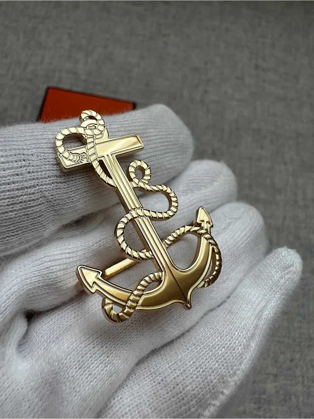 Hermes Ancre Marine scarf 70 ring